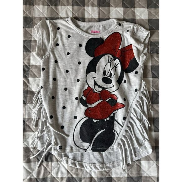 Disney Junior Girls Minnie Mouse T-shirts Short Long Sleeves Size 5/6 Lot Of 6 - Picture 3 of 8